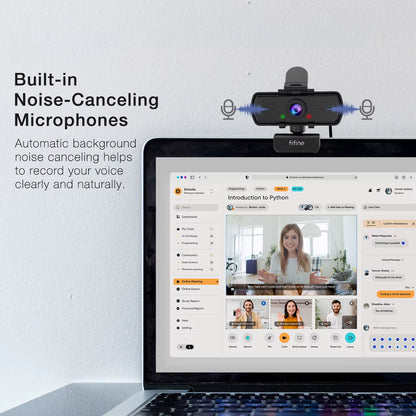 1440P Full HD PC Webcam with Microphone, Tripod, for USB Desktop & Laptop,Live Streaming Webcam for Video Calling-K420